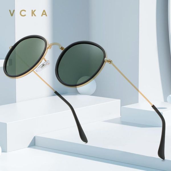 vcka round retro sunglasses women polarized glasses women/men small mirror gafas uv400 metal eyewear, White;black
vcka round retro sunglasses women polarized glasses women/men small mirror gafas uv400 metal eyewear, White;black