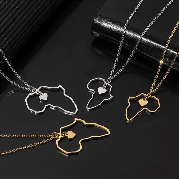 pendant necklaces africa map necklace for women men 2 size stainless steel heart african of maps chain jewelry charms gifts, Silver
pendant necklaces africa map necklace for women men 2 size stainless steel heart african of maps chain jewelry charms gifts, Silver