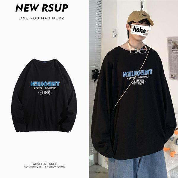 spring and autumn ins round neck printed long sleeve t-shirt men's korean fashion couple pullover bottomed t-shirt, Black
spring and autumn ins round neck printed long sleeve t-shirt men's korean fashion couple pullover bottomed t-shirt, Black