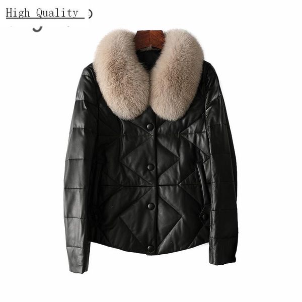 women's down & parkas winter genuine leather jacket women clothes 2021 vintage duck coat + real collar warm chaqueta mujer hiver 2093, Black
women's down & parkas winter genuine leather jacket women clothes 2021 vintage duck coat + real collar warm chaqueta mujer hiver 2093, Black