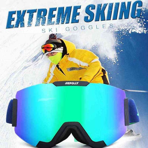magnetic high-definition anti-fog skiing goggles winter snowmobile goggles outdoor sports uv400 skating ski glasses 220110
magnetic high-definition anti-fog skiing goggles winter snowmobile goggles outdoor sports uv400 skating ski glasses 220110