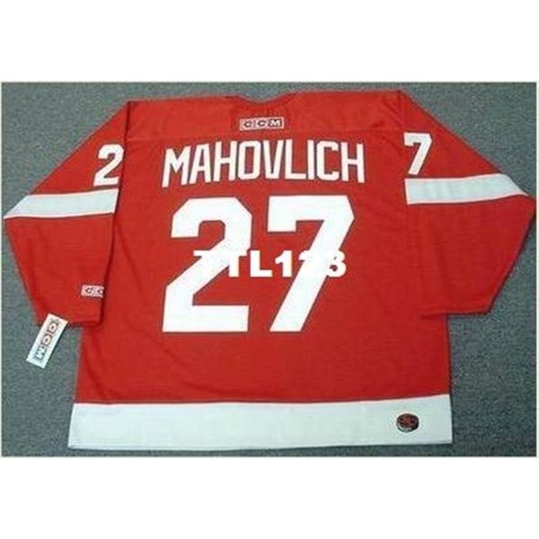 121 #27 frank mahovlich detroit red wings 1968 ccm hockey jersey or custom any name or number retro jersey, Black
121 #27 frank mahovlich detroit red wings 1968 ccm hockey jersey or custom any name or number retro jersey, Black