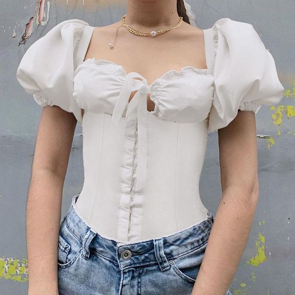 square neck white summer blouse women elegant cropped bustier shirt puff sleeve blouse ladies chiffon blouses female #3
square neck white summer blouse women elegant cropped bustier shirt puff sleeve blouse ladies chiffon blouses female #3