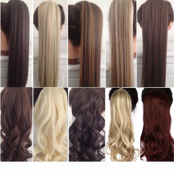 18inches long wavy real natural ponytail clip in ponytails hair extensions wrap around on synthetic hair piece for human, Black
18inches long wavy real natural ponytail clip in ponytails hair extensions wrap around on synthetic hair piece for human, Black