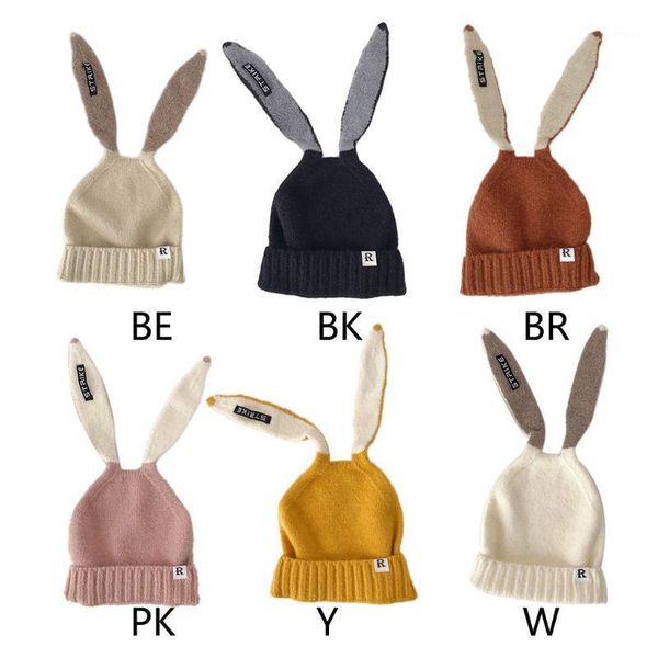 women girls knit stretch beanie hat cute long ears letters warm skull cap1, Blue;gray
women girls knit stretch beanie hat cute long ears letters warm skull cap1, Blue;gray