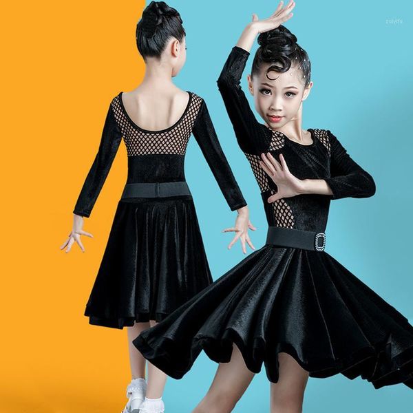 girls latin dance costume children rumba tango samba salsa ballroom dancing competition dress kids practice dance clothes vo2291, Black;red
girls latin dance costume children rumba tango samba salsa ballroom dancing competition dress kids practice dance clothes vo2291, Black;red