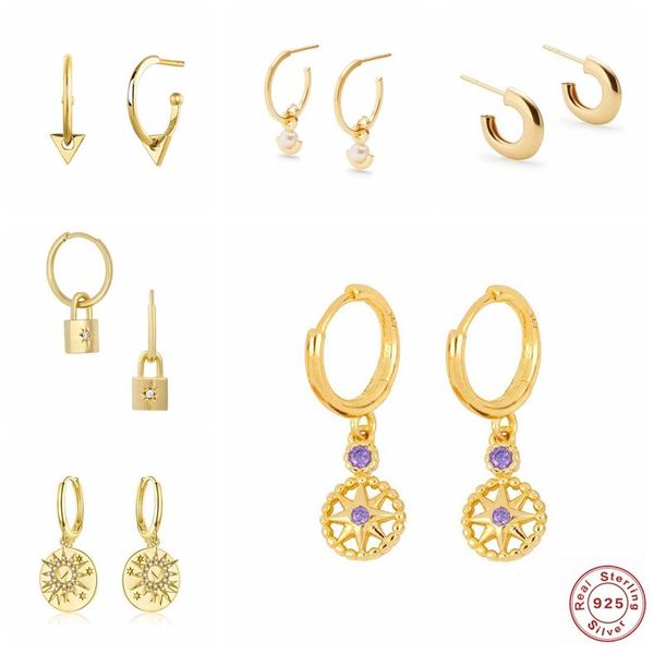 real 925 sterling silver dangle earrings star lock pendant drop earring for women ladies zircon earrings jewelry accessories
real 925 sterling silver dangle earrings star lock pendant drop earring for women ladies zircon earrings jewelry accessories