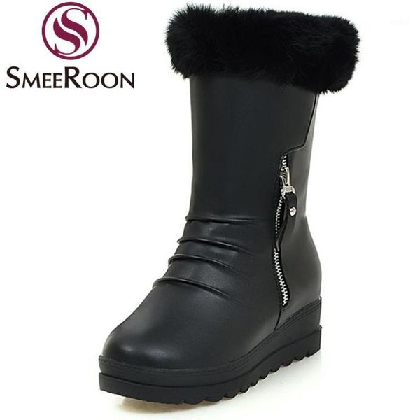smeeroon zipper ankle boots with faux fur fashion height increasing boots round toe warm winter campus shoes1, Black
smeeroon zipper ankle boots with faux fur fashion height increasing boots round toe warm winter campus shoes1, Black