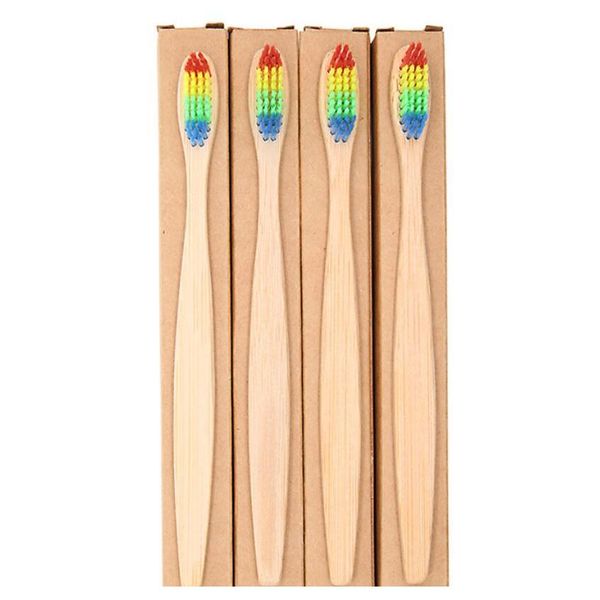 colorful head bamboo toothbrush wholesale environment wooden rainbow bamboo toothbrush oral care soft bristle with box ship
colorful head bamboo toothbrush wholesale environment wooden rainbow bamboo toothbrush oral care soft bristle with box ship