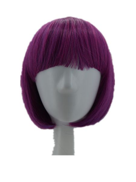 costume accessories fei-show fringe bangs wig purple short wavy hairpiece synthetic heat resistant fiber costume cos-play salon party hallow, Silver
costume accessories fei-show fringe bangs wig purple short wavy hairpiece synthetic heat resistant fiber costume cos-play salon party hallow, Silver