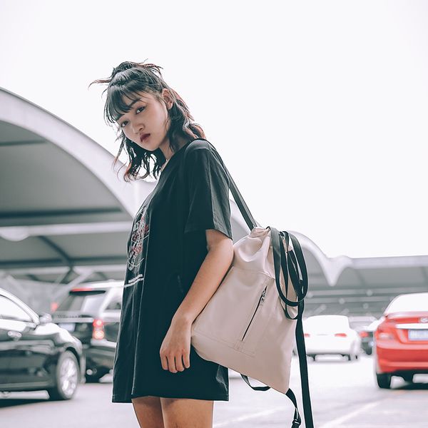 schoolbag female korean version of yuansuo ulzzang high school students' backpack with drawstring simple and versatile c1111
schoolbag female korean version of yuansuo ulzzang high school students' backpack with drawstring simple and versatile c1111