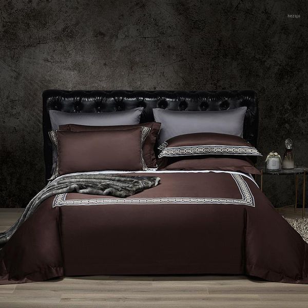 bedding sets 4 piece set egyptian cotton duvet cover dark brown grey purple bedsheets embroidered quilt covers bed linen1
bedding sets 4 piece set egyptian cotton duvet cover dark brown grey purple bedsheets embroidered quilt covers bed linen1