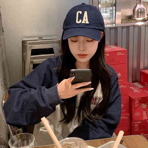 hats caps 2022 ca letter cap with duck tongue, casual cap, children's korean version, trendy curved brim baseball sun visor, male, Blue;gray 
hats caps 2022 ca letter cap with duck tongue, casual cap, children's korean version, trendy curved brim baseball sun visor, male, Blue;gray