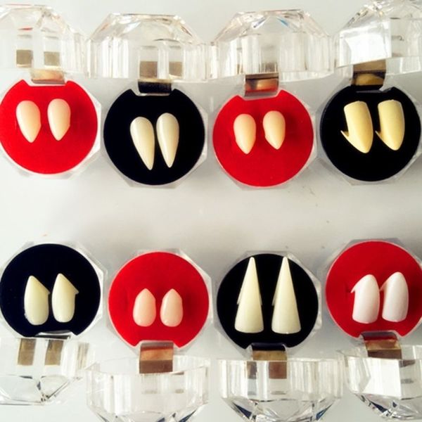 costume cosplay 1pair party halloween fangs masquerade props zombie vampire dentures false teeth diy decoration
costume cosplay 1pair party halloween fangs masquerade props zombie vampire dentures false teeth diy decoration