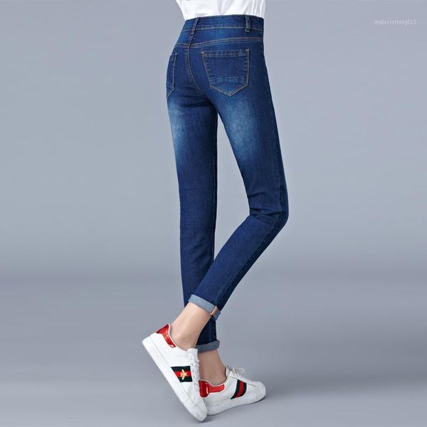 women's jeans large size tight waist high 2021 winter elastic thick women's pencil pants1, Blue
women's jeans large size tight waist high 2021 winter elastic thick women's pencil pants1, Blue