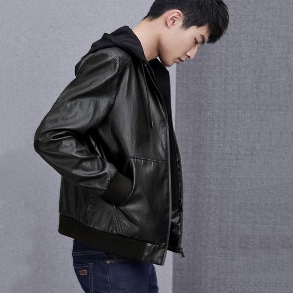 orebt spring thick men's and detachable hat men's standing leather leather coat collar slim business casual autumn coat 3e230 i6ly, Blue
orebt spring thick men's and detachable hat men's standing leather leather coat collar slim business casual autumn coat 3e230 i6ly, Blue