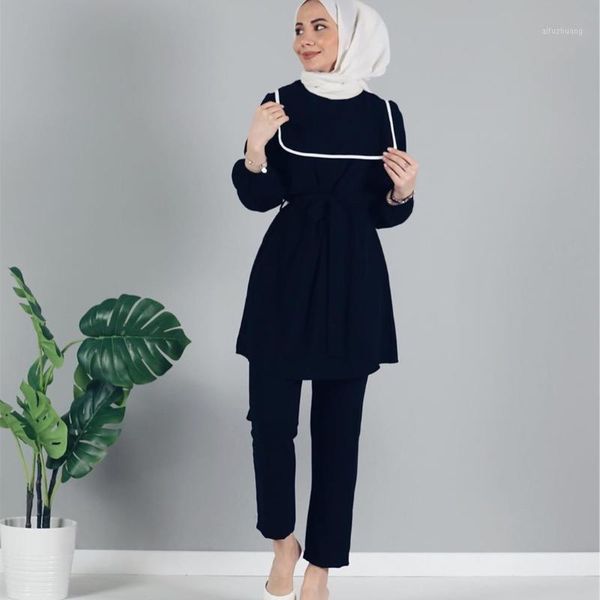 wepbel muslim two piece set arab muslim long sleeve + pants 2 piece outfits for women middle east fashion dubai clothes1, White
wepbel muslim two piece set arab muslim long sleeve + pants 2 piece outfits for women middle east fashion dubai clothes1, White