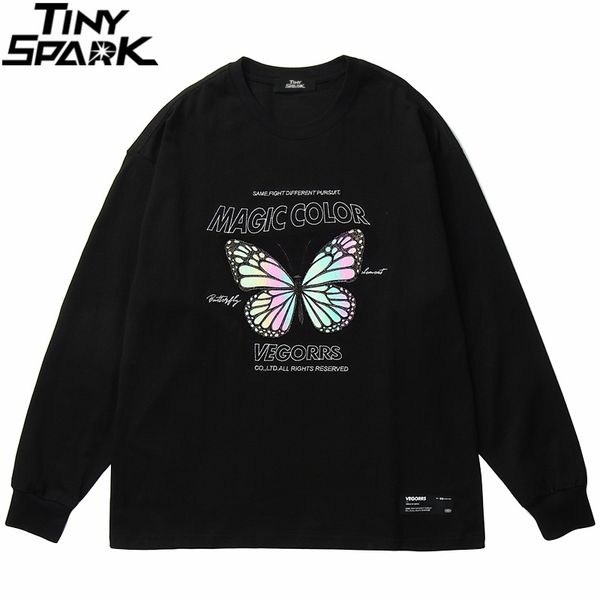 men t shirt streetwear butterfly magic color hip hop t-shirt long sleeve cotton fashion tees skateboard black kg-587, White;black
men t shirt streetwear butterfly magic color hip hop t-shirt long sleeve cotton fashion tees skateboard black kg-587, White;black