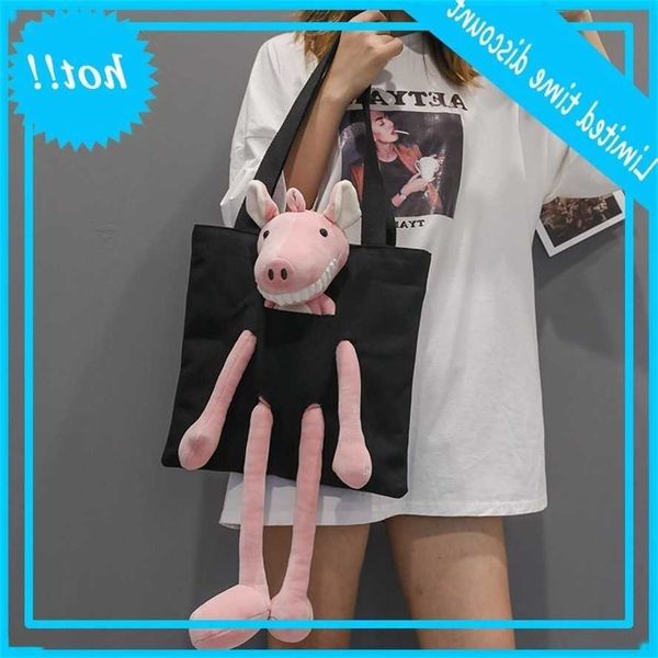 south korea ins cute funny teeth exploding pig handbag 2020 new harajuku student one shoulder canvas bag girl
south korea ins cute funny teeth exploding pig handbag 2020 new harajuku student one shoulder canvas bag girl