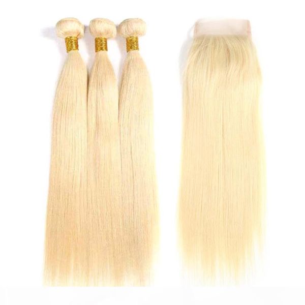 hair brazilian remy hair straight 3 bundles with closure 613 blonde color hair human with 4x4 closure ing, Black
hair brazilian remy hair straight 3 bundles with closure 613 blonde color hair human with 4x4 closure ing, Black