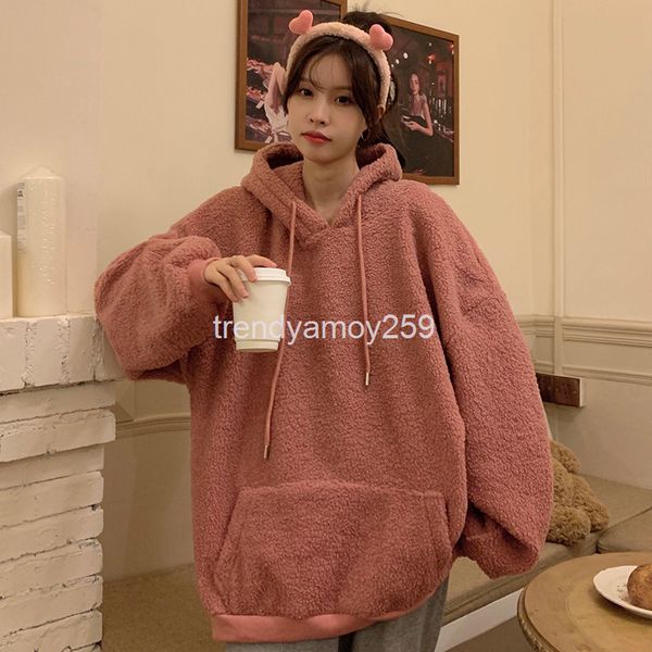 women's hoodies & sweatshirts american style cashmere sweater women's autumn and winter loose ins lazy wind bf plush thickened hip, Black
women's hoodies & sweatshirts american style cashmere sweater women's autumn and winter loose ins lazy wind bf plush thickened hip, Black
