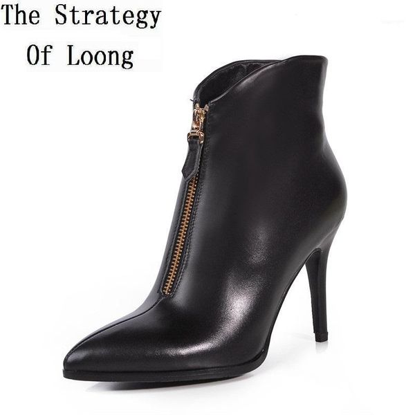 boots winter super high full grain leather thin heel women ankle grace pointed toe pure color short plush zipper boot zy1709111, Black
boots winter super high full grain leather thin heel women ankle grace pointed toe pure color short plush zipper boot zy1709111, Black