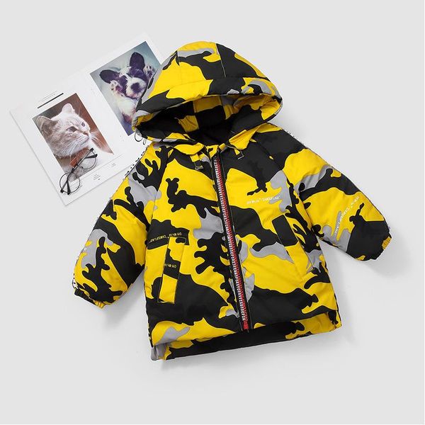 camouflage hooded children's down jacket handsome boy down cotton jacket in the long section of the small children's winter new, Blue;gray
camouflage hooded children's down jacket handsome boy down cotton jacket in the long section of the small children's winter new, Blue;gray