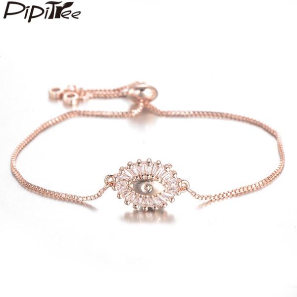 charm bracelets pipitree cz evil eye bracelet for women men slider chain copper cubic zircon rose gold color jewelry gift, Golden;silver
charm bracelets pipitree cz evil eye bracelet for women men slider chain copper cubic zircon rose gold color jewelry gift, Golden;silver