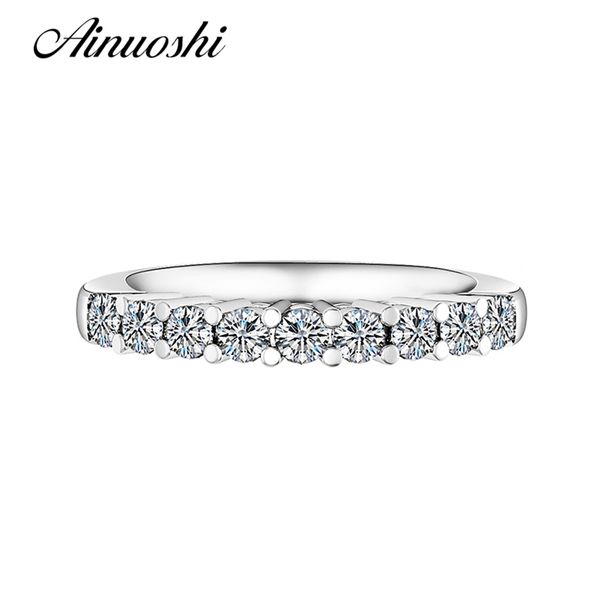 ainuoshi stackable row ring sparkling nscd 925 sterling silver jewelry classical luxury women zircon female wedding bands rings y200106, Slivery;golden
ainuoshi stackable row ring sparkling nscd 925 sterling silver jewelry classical luxury women zircon female wedding bands rings y200106, Slivery;golden