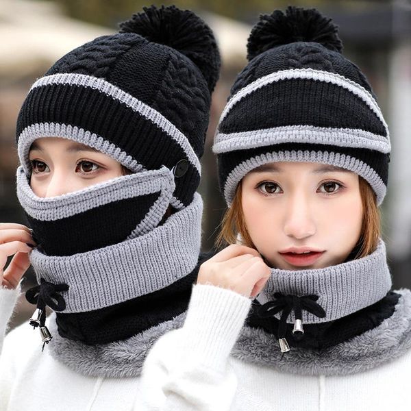 hats, scarves & gloves sets hat and scarf for women winter warmer beanie mask set knitted pom ski snow cap fashion 3 pcs, Blue;gray
hats, scarves & gloves sets hat and scarf for women winter warmer beanie mask set knitted pom ski snow cap fashion 3 pcs, Blue;gray