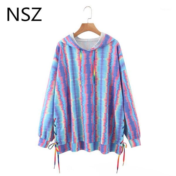 nsz women tie dye sweatshirt oversized hooded pullovers side drawstring loose fashion tracksuits sportwear sweat shirt coats1, Black
nsz women tie dye sweatshirt oversized hooded pullovers side drawstring loose fashion tracksuits sportwear sweat shirt coats1, Black