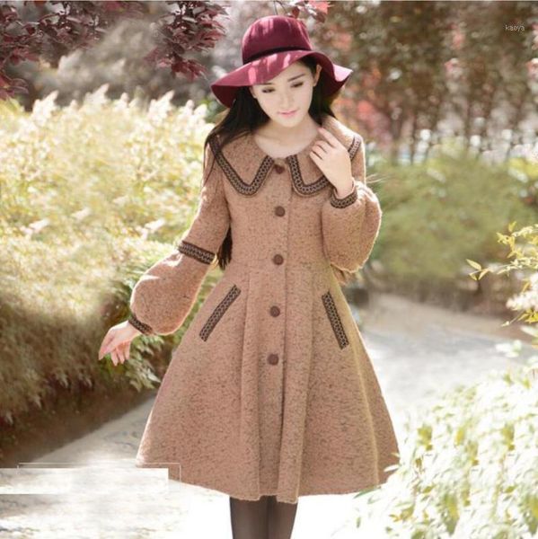2019 autumn winter woman woolen coat fashion vintage slim single breasted long lantern sleeve coat overcoat plus size r17281, Black
2019 autumn winter woman woolen coat fashion vintage slim single breasted long lantern sleeve coat overcoat plus size r17281, Black