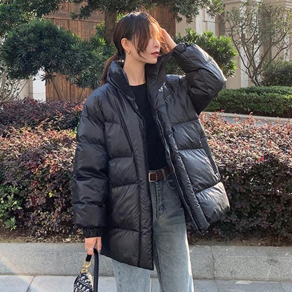 women's jackets winter women stand collar down cotton bread jacket female loose short ins student bf fluffy a-line padded mujer coats, Black;brown
women's jackets winter women stand collar down cotton bread jacket female loose short ins student bf fluffy a-line padded mujer coats, Black;brown