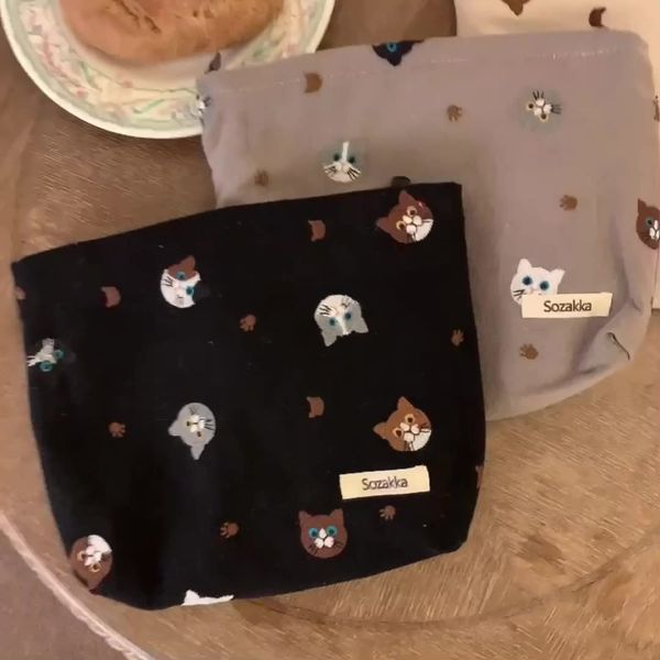 dhl50pcs stuff sacks women cotton linen cat prints square pencil bag mix color
dhl50pcs stuff sacks women cotton linen cat prints square pencil bag mix color