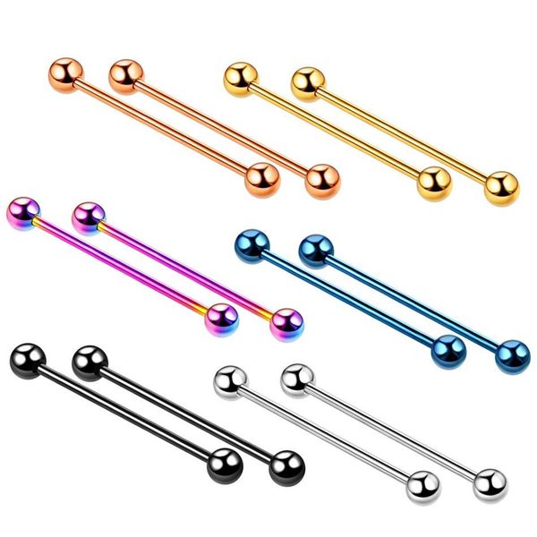 10pcs/lot surgical steel ear cartilage piercing industrial barbell earring piercing orelha bar barbell earrings body jewelry 14g q sqcbeu, Silver 
10pcs/lot surgical steel ear cartilage piercing industrial barbell earring piercing orelha bar barbell earrings body jewelry 14g q sqcbeu, Silver