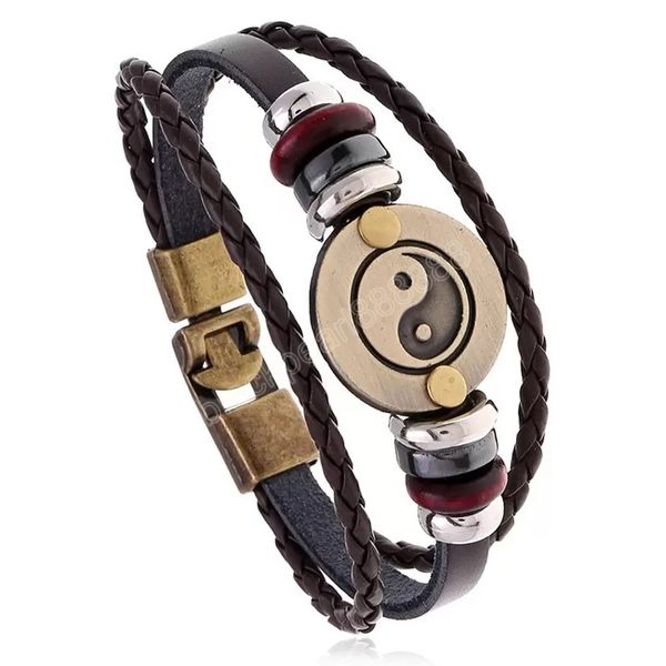 yinyang bracelet mullti layer leather bracelets women men fashion jewelry, Golden;silver
yinyang bracelet mullti layer leather bracelets women men fashion jewelry, Golden;silver