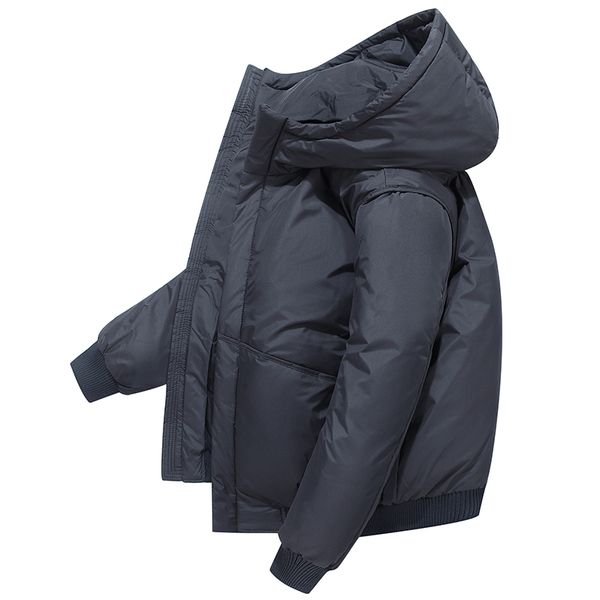 men's short style thickened 2020 new handsome youth trend loose white duck down coat cotton padded jacket, Black
men's short style thickened 2020 new handsome youth trend loose white duck down coat cotton padded jacket, Black