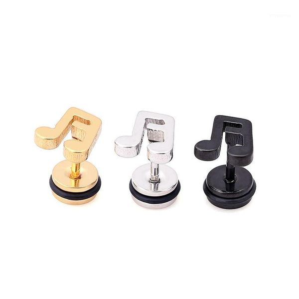 1 pair woman man music note earring stainless steel sliver black gold ear stud ear piercing jewelry1, Golden;silver
1 pair woman man music note earring stainless steel sliver black gold ear stud ear piercing jewelry1, Golden;silver
