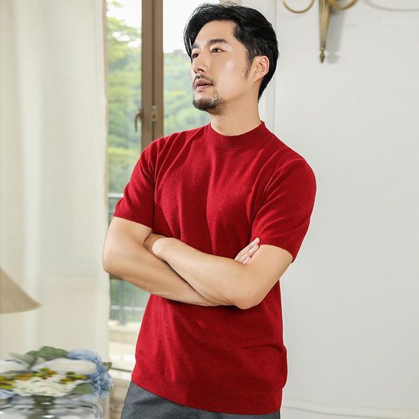 men's half sleeve cashmere turtleneck knitted pullover short sleeve tee base wool cashmere sweater men jumper1, White;black
men's half sleeve cashmere turtleneck knitted pullover short sleeve tee base wool cashmere sweater men jumper1, White;black