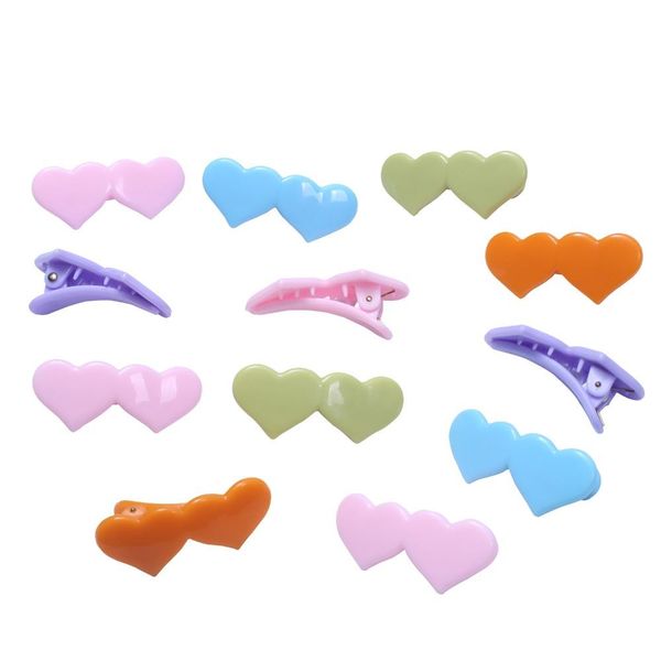 12pcs plastic hair clips tow heart hairpin 4.3cm small hair accessories 6 color cute barrettes for baby girls and children wmtxkm, Black;brown
12pcs plastic hair clips tow heart hairpin 4.3cm small hair accessories 6 color cute barrettes for baby girls and children wmtxkm, Black;brown
