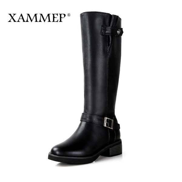 genuine leather women winter boots brand women winter shoes natural wool warmful plush knee high boots xammep, Black
genuine leather women winter boots brand women winter shoes natural wool warmful plush knee high boots xammep, Black