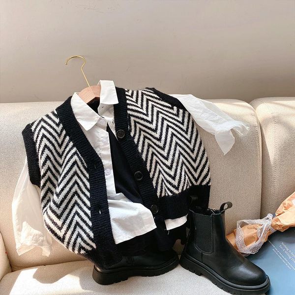 baby boys sweater vest fashion casual v neck wave pattern knitted vest for boys kids clothing toddler child's cardigan waistcoat, Camo
baby boys sweater vest fashion casual v neck wave pattern knitted vest for boys kids clothing toddler child's cardigan waistcoat, Camo