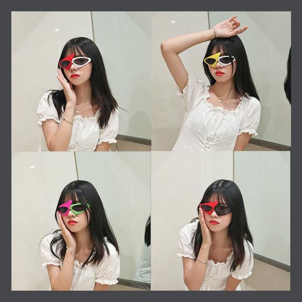 sunglasses novelty green pink contrast funny glasses roy purdy hip-hop asymmetric triangular party decorations, White;black
sunglasses novelty green pink contrast funny glasses roy purdy hip-hop asymmetric triangular party decorations, White;black