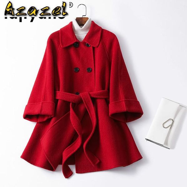 spring autumn long wool coat women clothes 2020 coat female korean vintage red coats jacket outwear abrigo mujer 819 zt25261, Black
spring autumn long wool coat women clothes 2020 coat female korean vintage red coats jacket outwear abrigo mujer 819 zt25261, Black