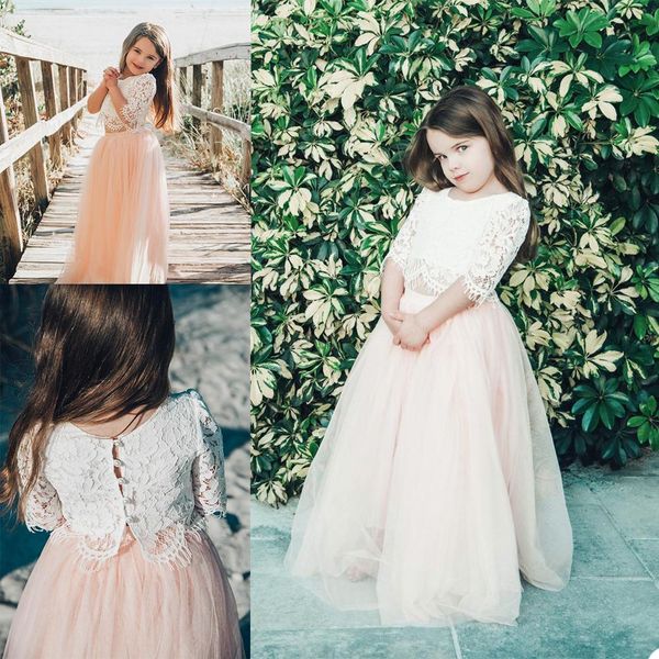 vintage lace cute flower girl dresses two piece lace tassel kids birthday party dress custom made girls pageant gowns p17, White;blue
vintage lace cute flower girl dresses two piece lace tassel kids birthday party dress custom made girls pageant gowns p17, White;blue