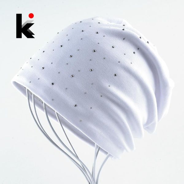 fashion rhinestone beanies women spring autumn solid color skullies beanie cap ladies cotton soft bonnet hats female gorro caps, Blue;gray 
fashion rhinestone beanies women spring autumn solid color skullies beanie cap ladies cotton soft bonnet hats female gorro caps, Blue;gray