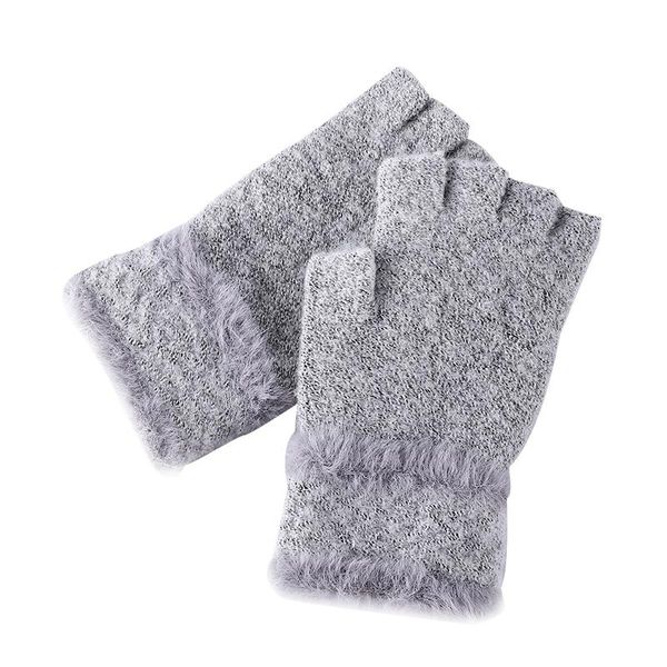 five fingers gloves 2021 winter warm thickening wool knitted flip fingerless flexible exposed finger thick mittens men women, Blue;gray
five fingers gloves 2021 winter warm thickening wool knitted flip fingerless flexible exposed finger thick mittens men women, Blue;gray