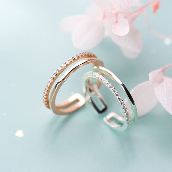 modian luxury wedding engagement ring for women real 925 sterling silver shiny zircon double circle open size fine jewelry fashion desi
modian luxury wedding engagement ring for women real 925 sterling silver shiny zircon double circle open size fine jewelry fashion desi