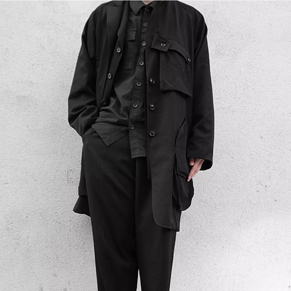 spring men's new fashion personalized customization large mid-length lapel single-breasted multi-pocket loose jacket /s-6xl1, Tan;black
spring men's new fashion personalized customization large mid-length lapel single-breasted multi-pocket loose jacket /s-6xl1, Tan;black