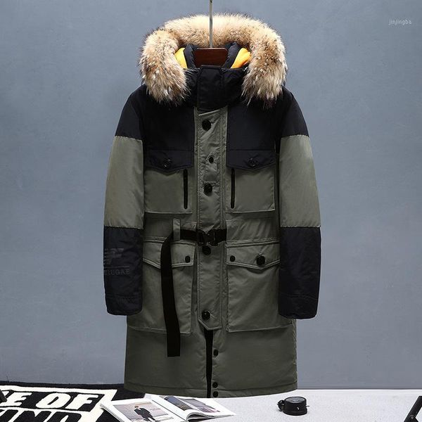 40 degrees white duck down jacket men thick winter 2020 new big fur collar warm parka waterproof windproof1, Black
40 degrees white duck down jacket men thick winter 2020 new big fur collar warm parka waterproof windproof1, Black